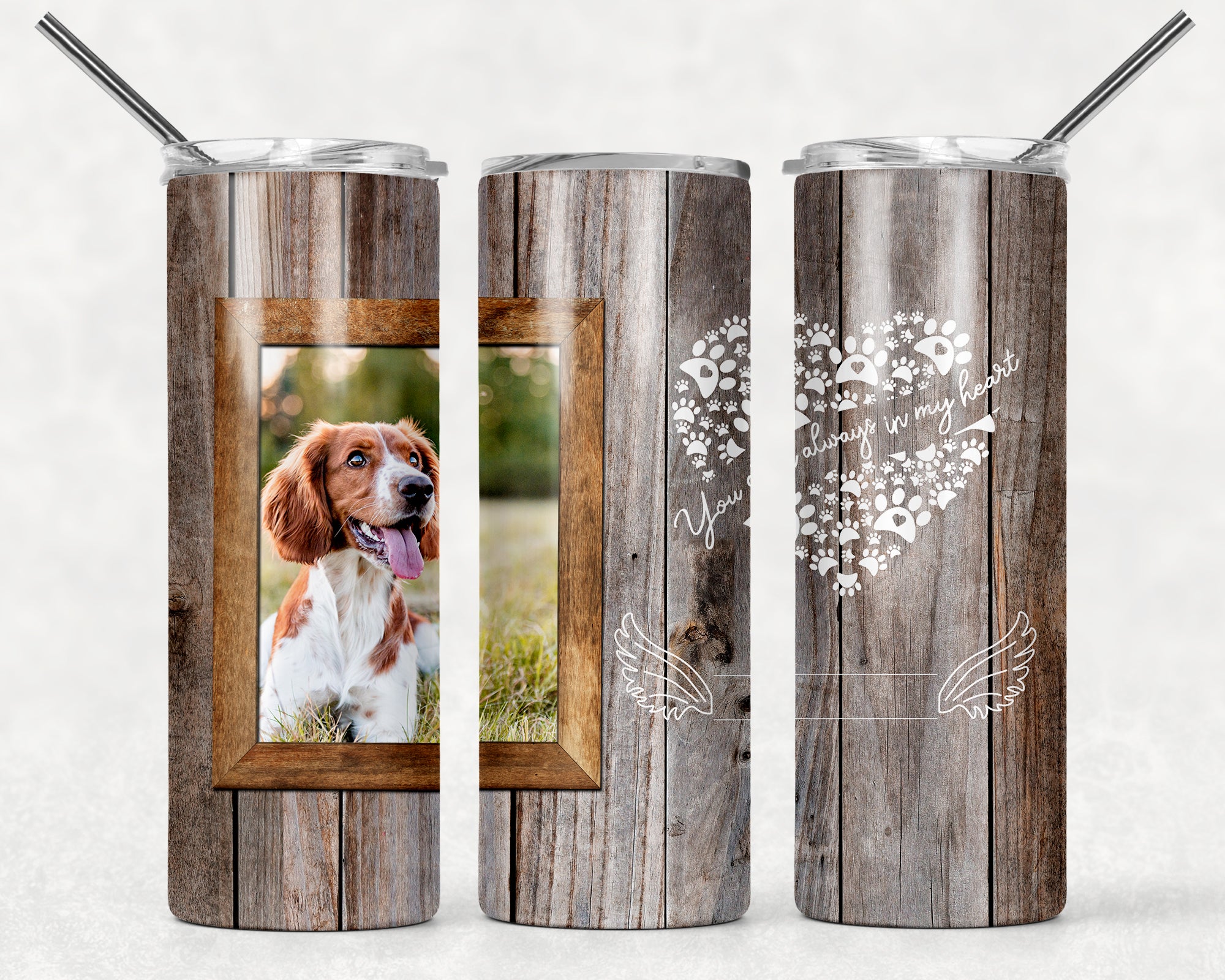 Pet Photo 20oz Skinny Tumblers