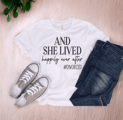 And She Lived Happily Ever After Tshirt My Simple Creations