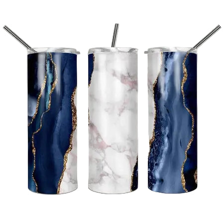 Blue Marble 20oz Skinny Tumbler My Simple Creations