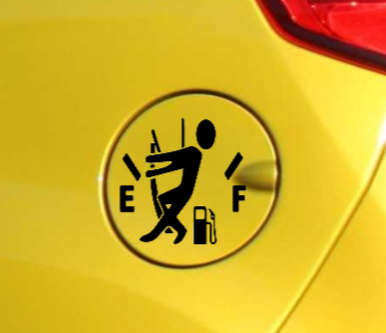 Empty Gas Decal - man My Simple Creations