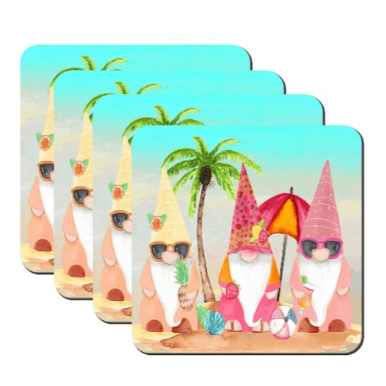 Gnome Summer Drink Coasters My Simple Creations