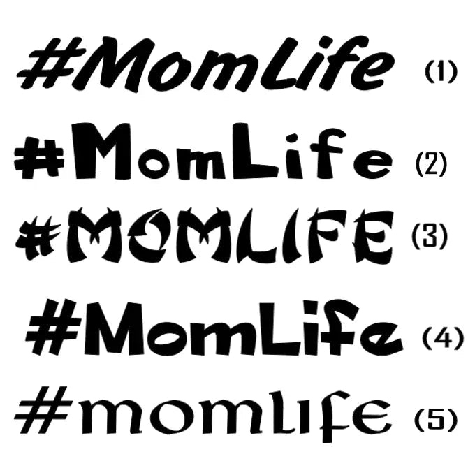 #MomLife Vinyl Decal My Simple Creations