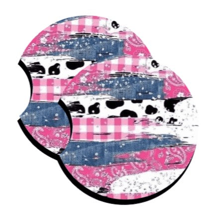 Pink Country Car Coaster My Simple Creations