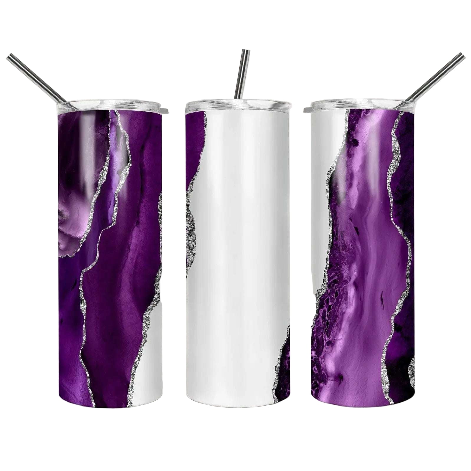 Purple Marble 20oz Skinny Tumbler My Simple Creations