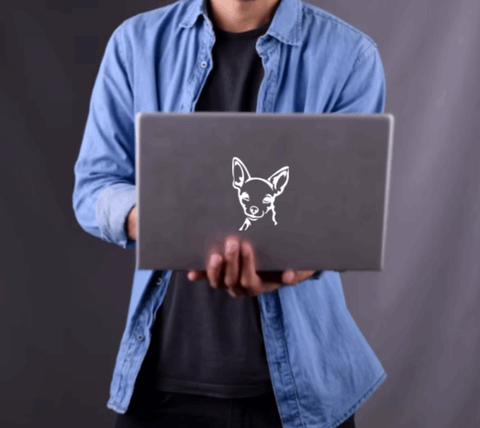 Chihuahua Vinyl Window Decal