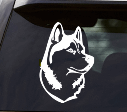 Huskie Vinyl Window Decal