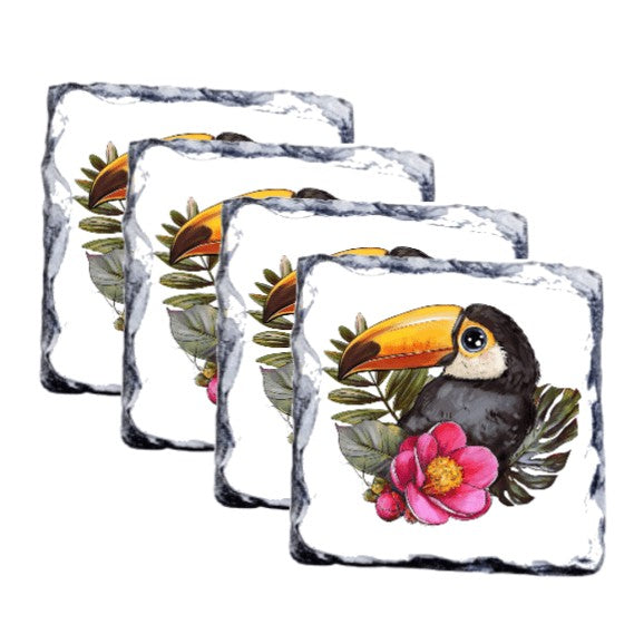 Tucan Bird Slate Coasters My Simple Creations