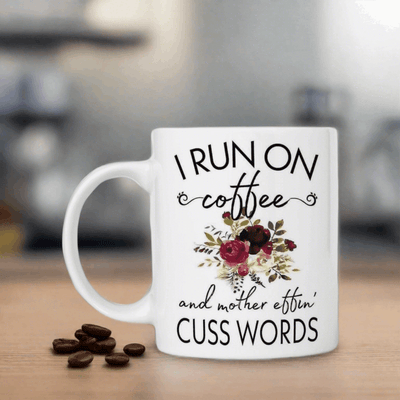 "I Run on Coffee" Coffee Mug - My Simple Creations