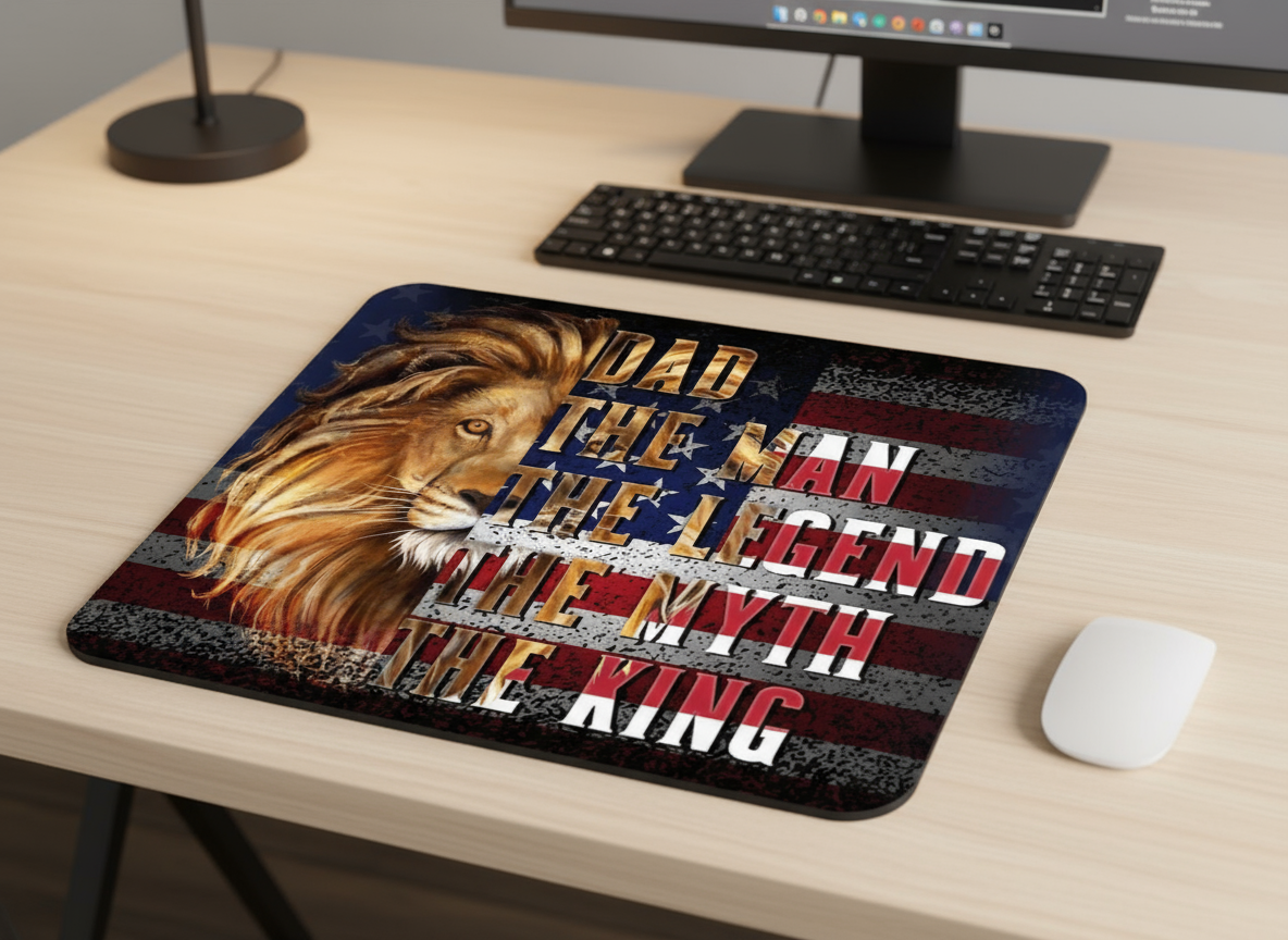 Dad the man, the Legend Mousepad