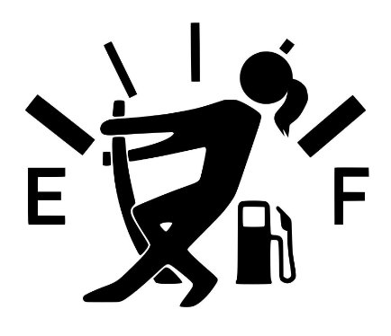 Empty Gas Vinyl Decal - Girl