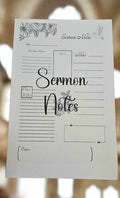 Sermon Notes Pad, 5.5" x 8.5", #30 paper