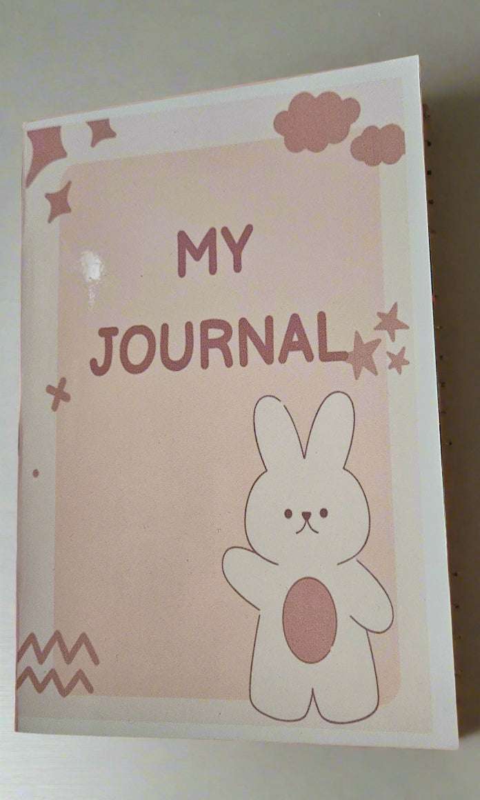 Fun Pink Journal, 5.5" x 8", 30# paper