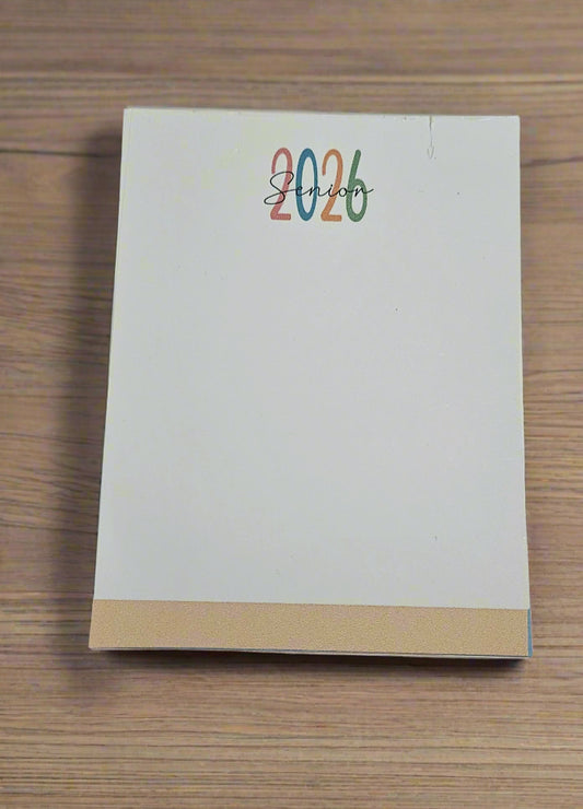 2026 Senior ClassNotepad, 50 pages,4 pack