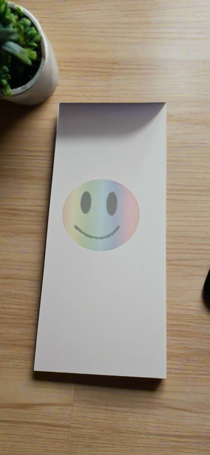 Smiley Face Notepad with Magnet and Bookmark