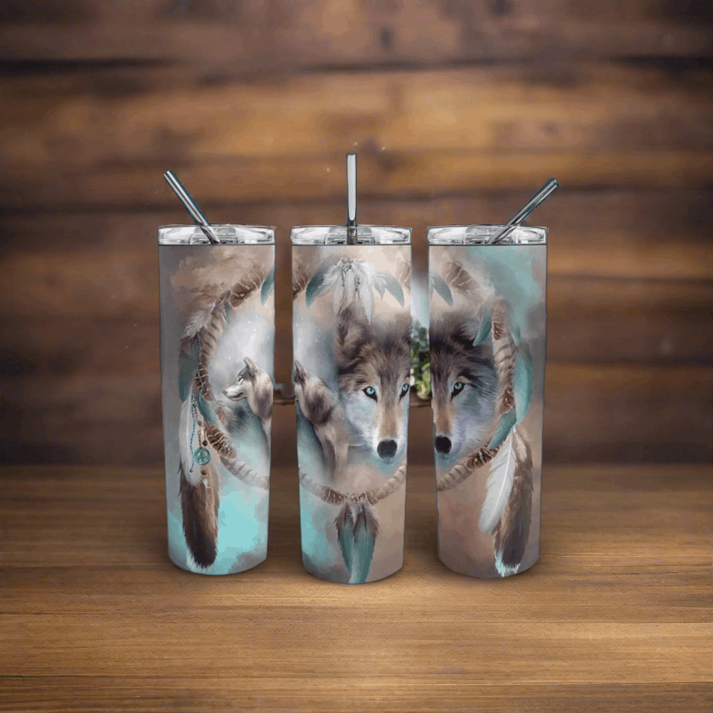 20oz Dreamcatcher Skinny Tumbler My Simple Creations 