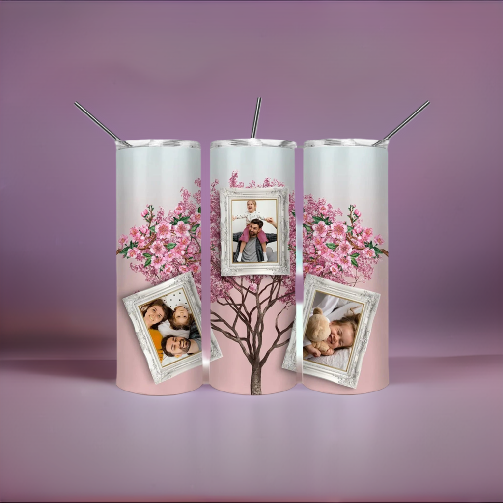 3 Photo Tree Collage Skinny Tumbler My Simple Creations 