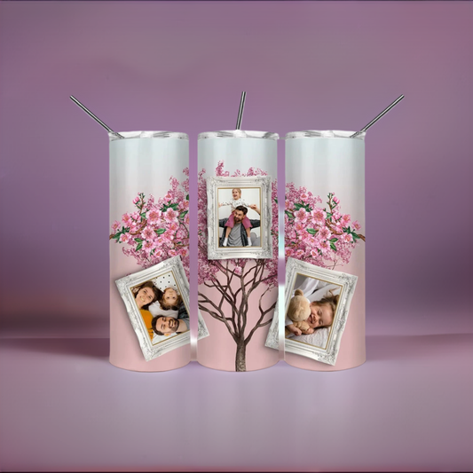 3 Photo Tree Collage Skinny Tumbler My Simple Creations 