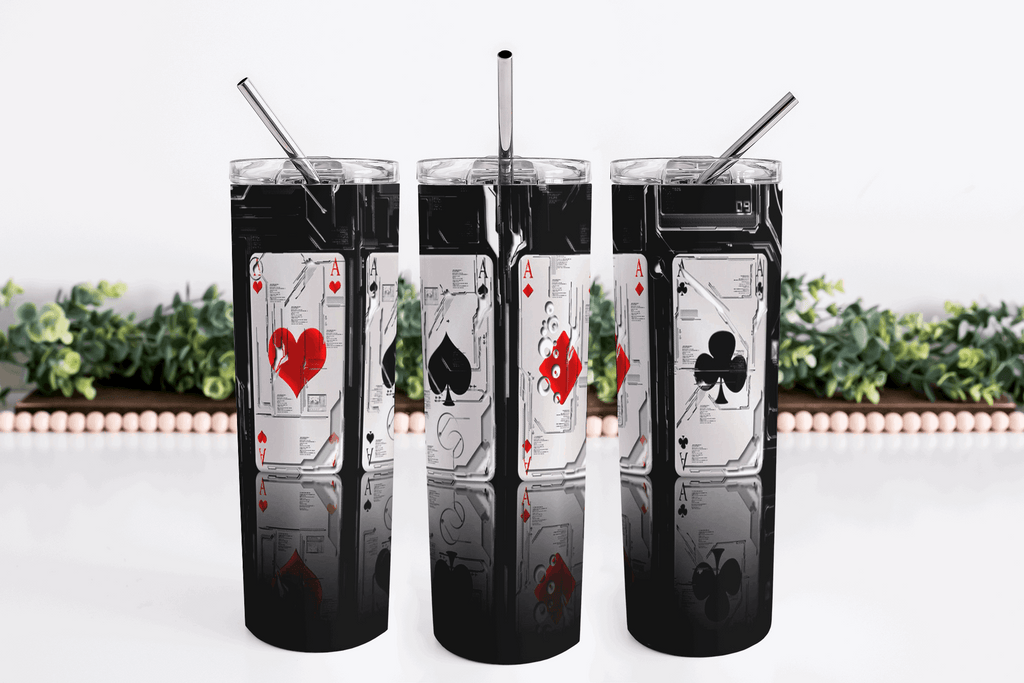 4 Aces 20oz Skinny Tumbler My Simple Creations 