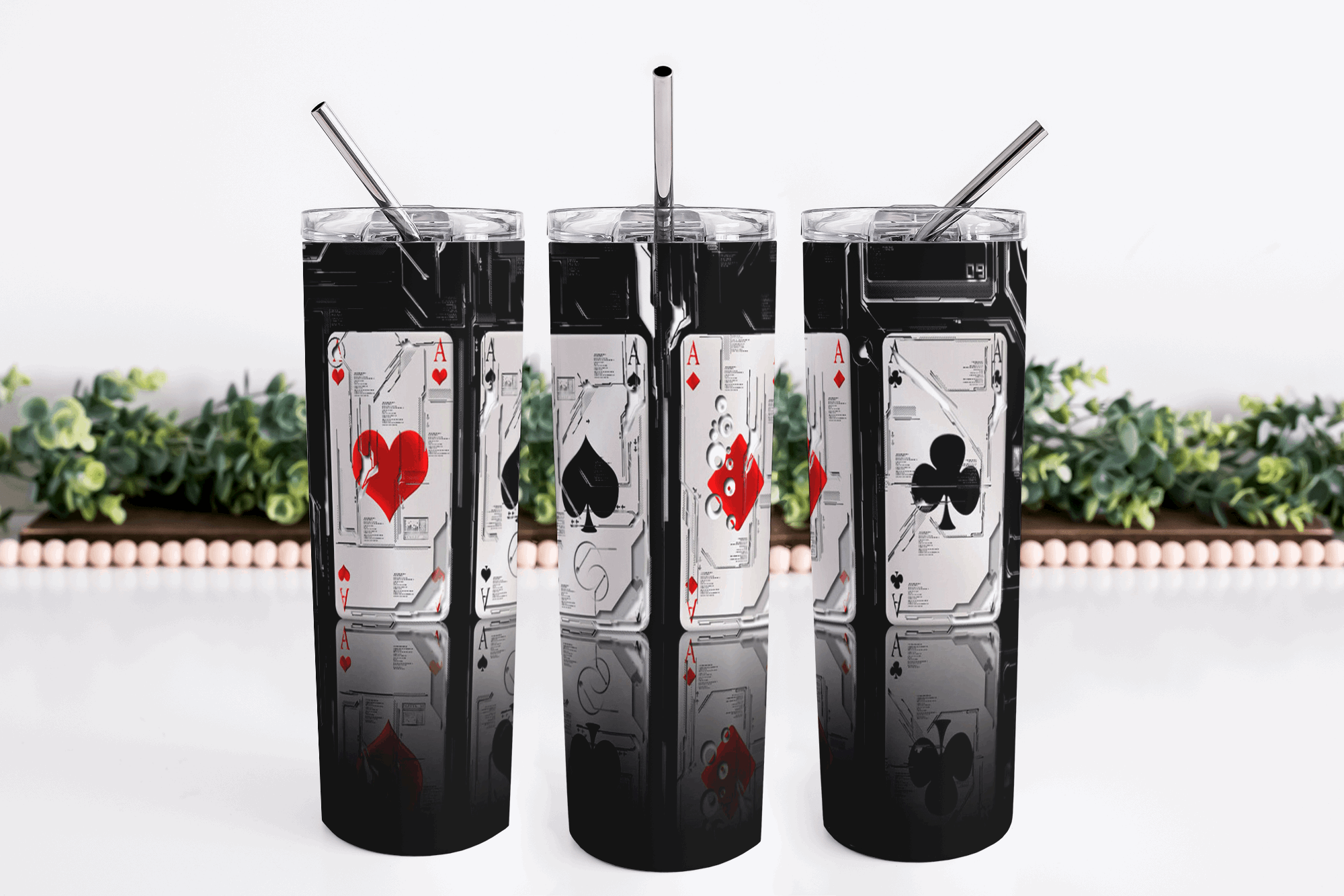 4 Aces 20oz Skinny Tumbler My Simple Creations 