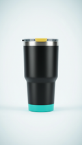 Stainless steel tumbler with bold color