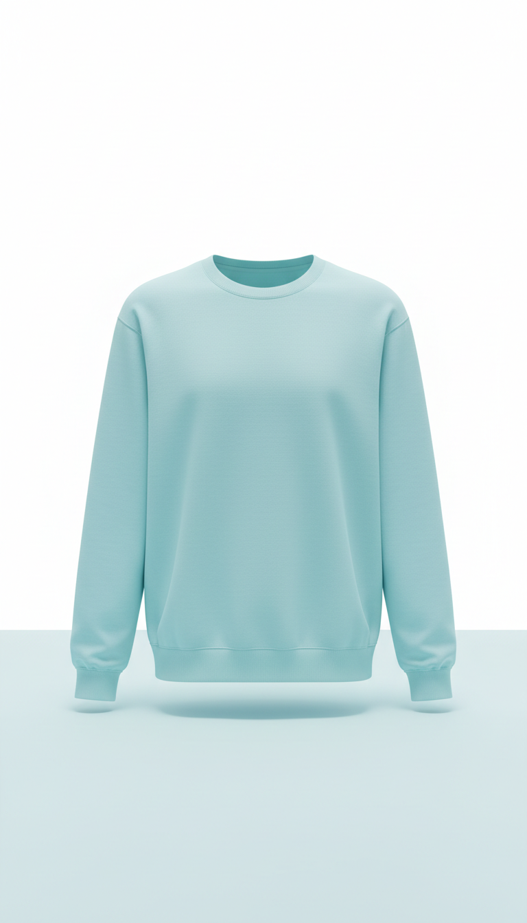Minimalist cotton sweatshirt with clean design