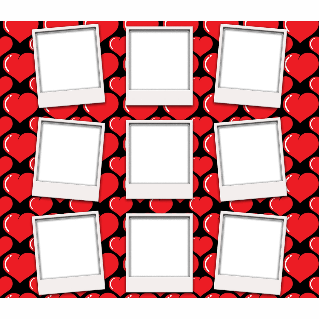 9 Frame Photo Collage Skinny Tumbler (Choose design) My Simple Creations 
