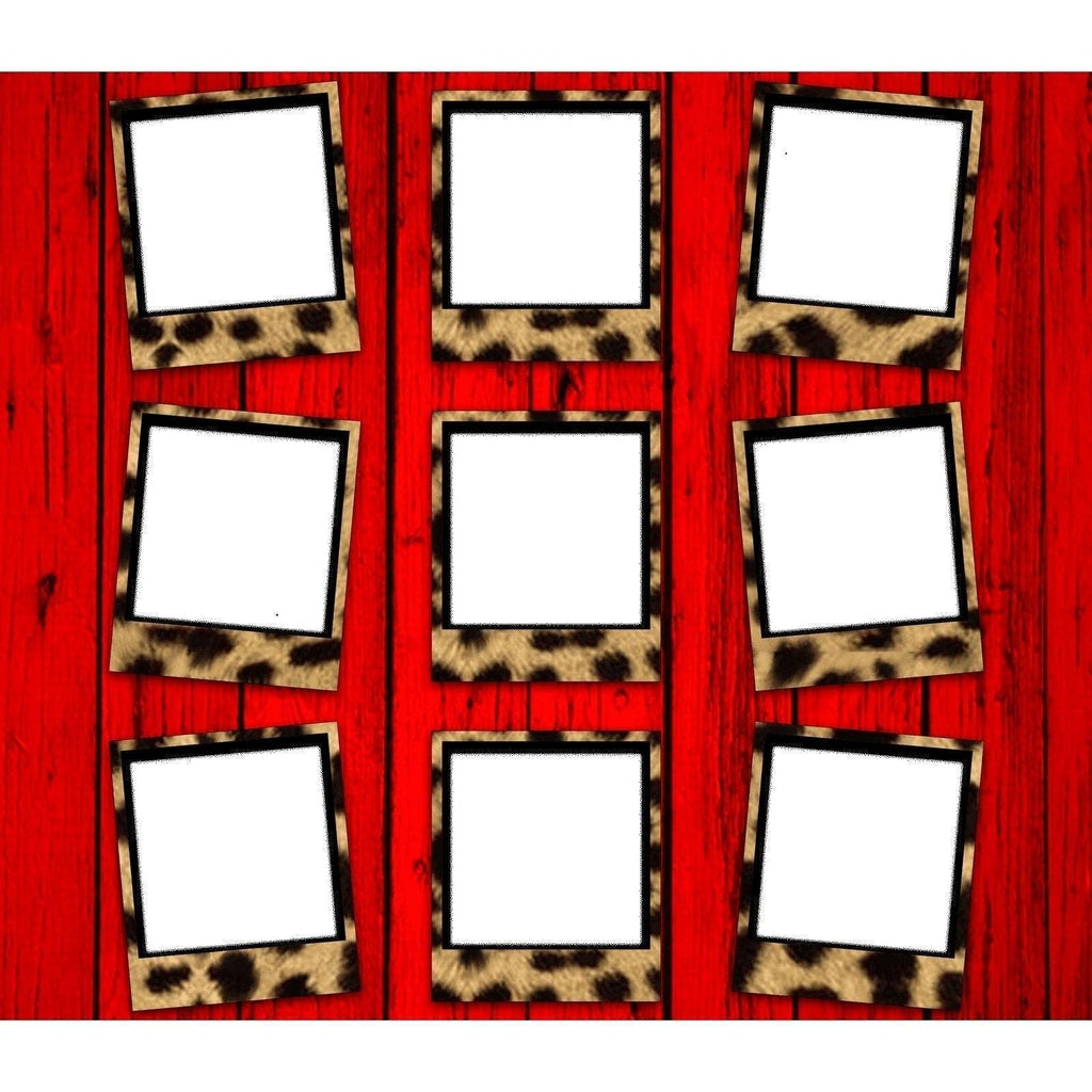 9 Frame Photo Collage Skinny Tumbler (Choose design) My Simple Creations 