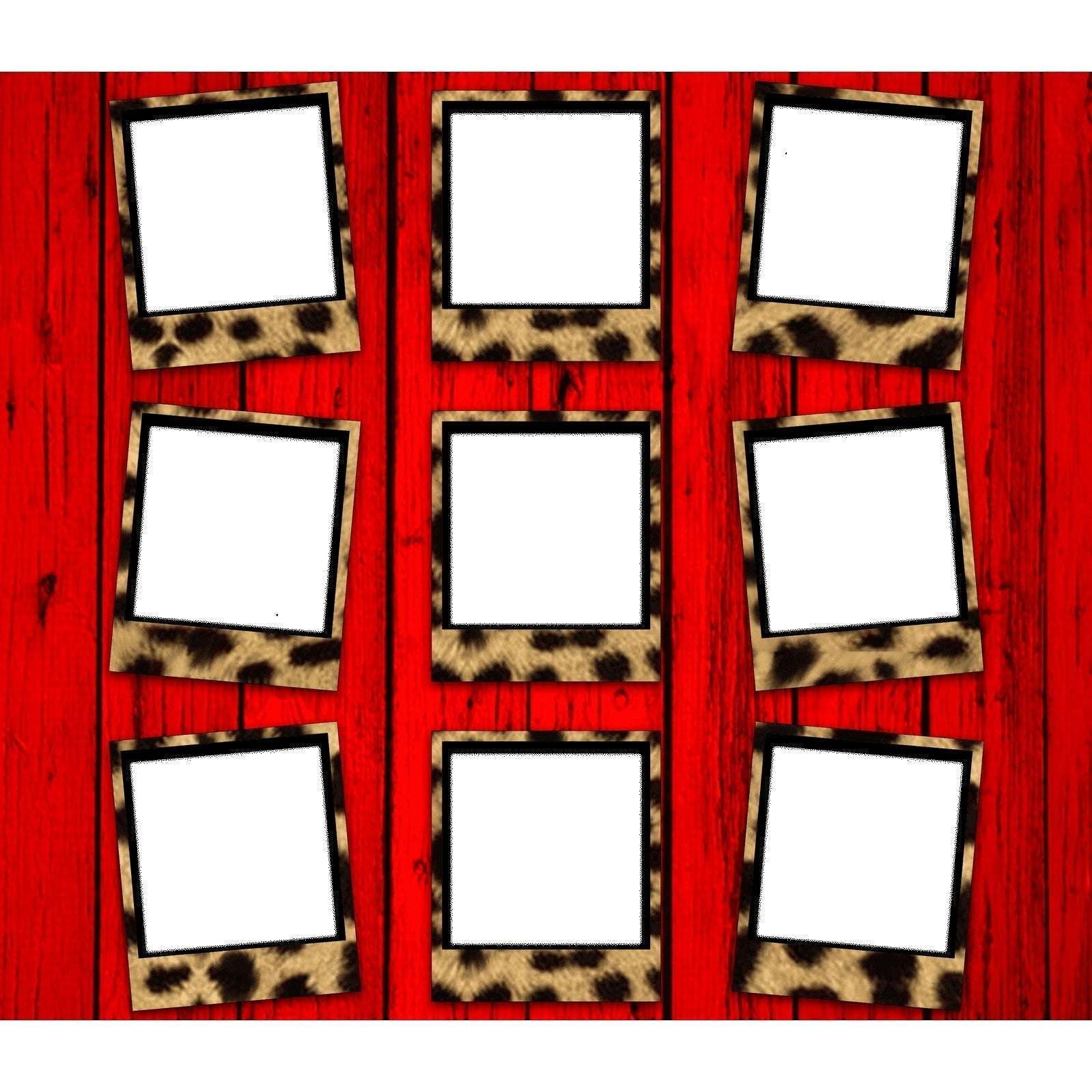 9 Frame Photo Collage Skinny Tumbler (Choose design) My Simple Creations 