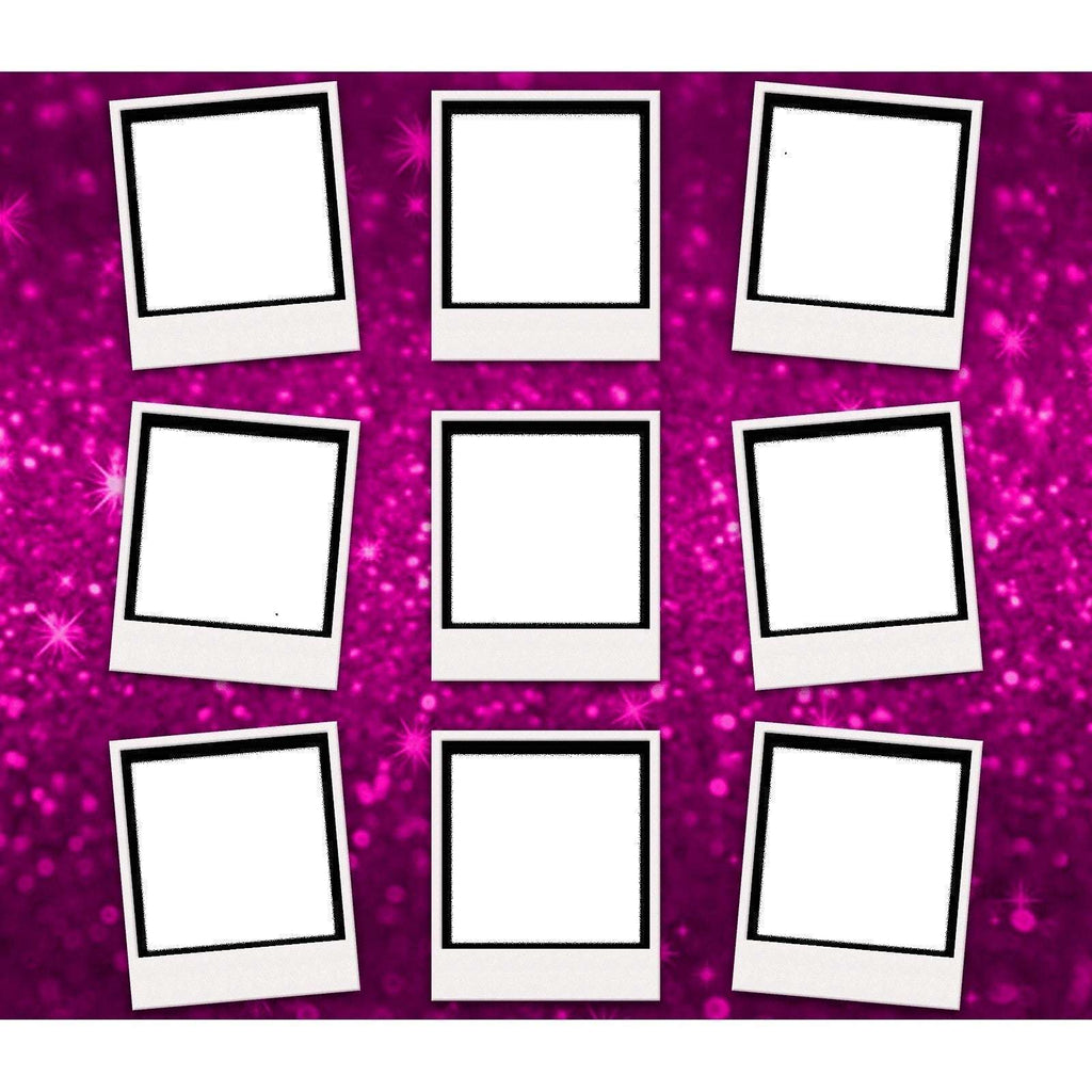 9 Frame Photo Collage Skinny Tumbler (Choose design) My Simple Creations 