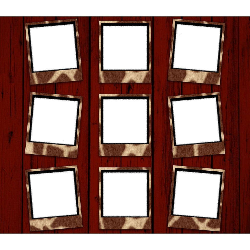 9 Frame Photo Collage Skinny Tumbler (Choose design) My Simple Creations 