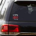 All You Need is LOVE and a Dog Decal My Simple Creations 
