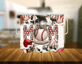 Baseball MOM 20oz Skinny Tumbler with Handle My Simple Creations 