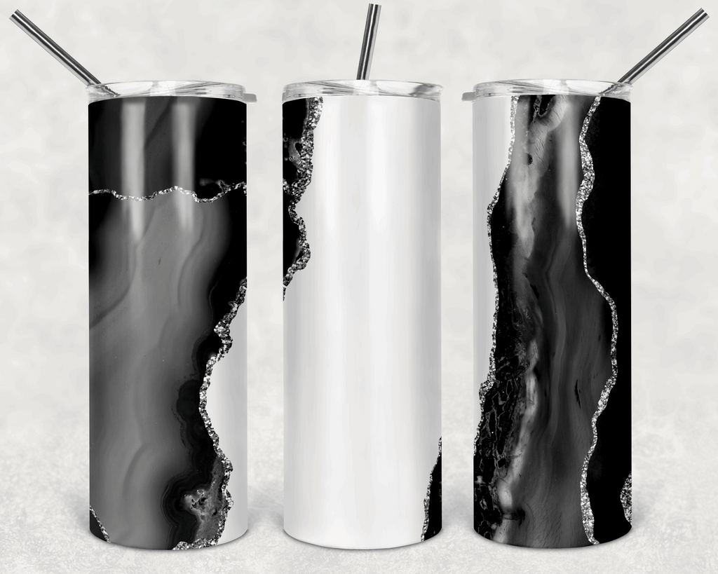 Black Marble 20oz Skinny Tumbler My Simple Creations 