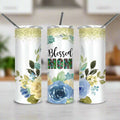 Blessed Mom Skinny tumbler My Simple Creations 