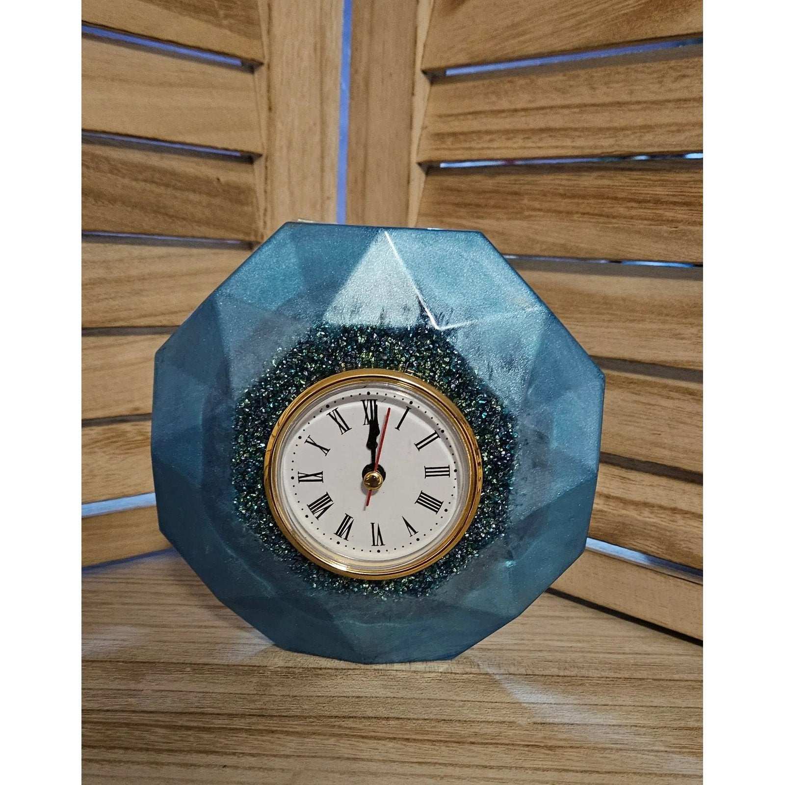 Blue Desk Clock My Simple Creations 