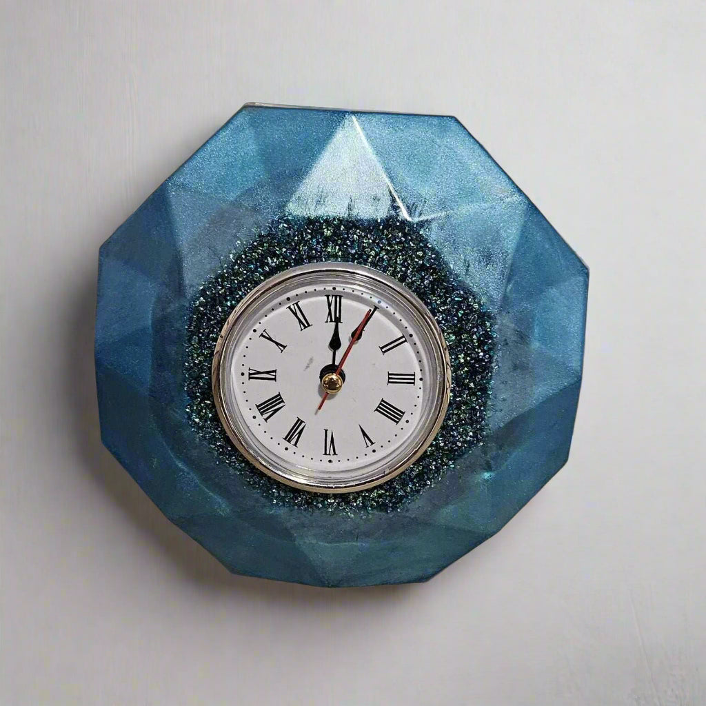 Blue Desk Clock My Simple Creations 