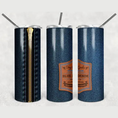 Blue Jean Skinny Tumbler My Simple Creations 