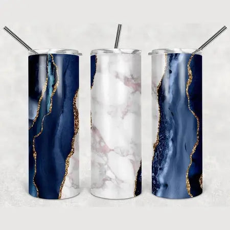 Blue Marble 20oz Skinny Tumbler My Simple Creations 
