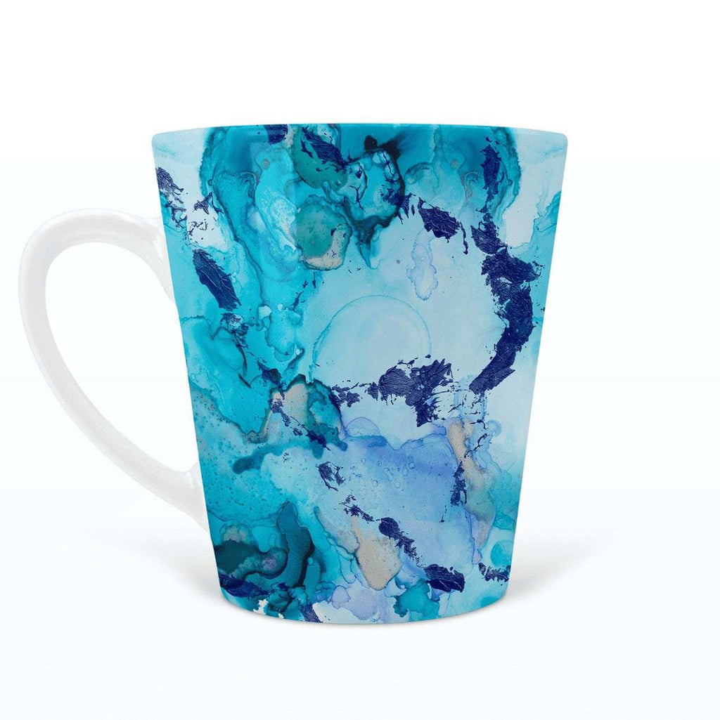 Blue Marble Latte Mug My Simple Creations 