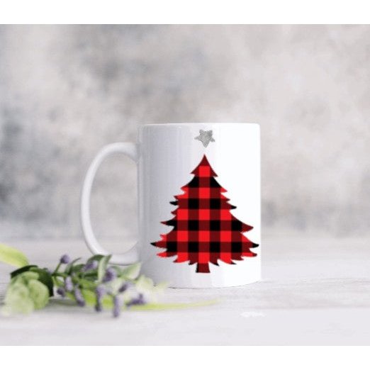 Buffalo Plaid Christmas Tree Coffee Mug My Simple Creations 