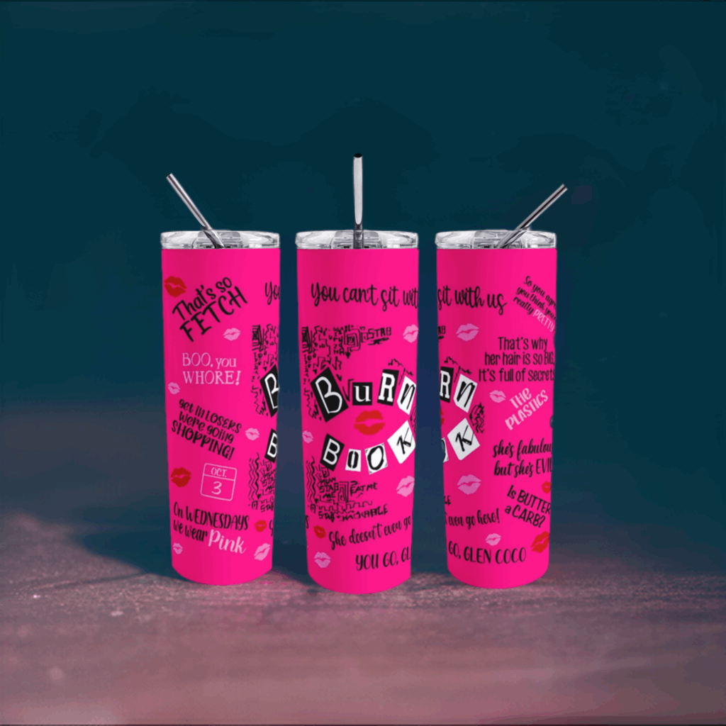Burn Book 20 oz Skinny Tumbler My Simple Creations 
