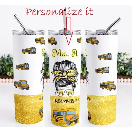 Bus Driver Life Skinny Tumbler My Simple Creations 
