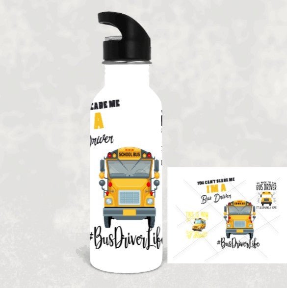 Bus Driver Quotes Water Bottle My Simple Creations 