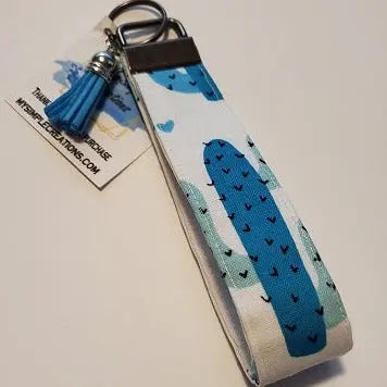 Cactus Wristlet Keychain My Simple Creations 