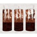 Cow Hide Fatty Straight Tumbler My Simple Creations 