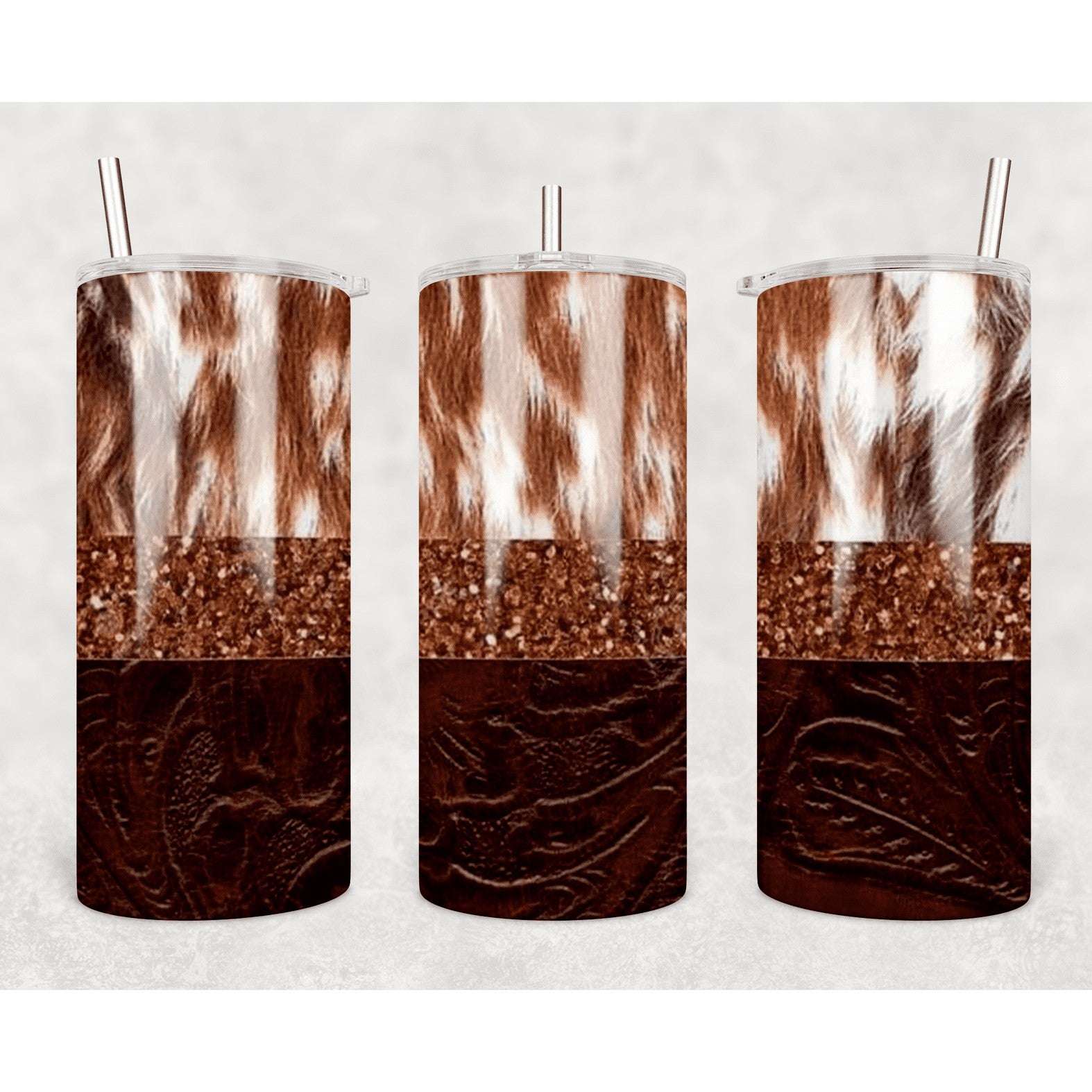 Cow Hide Fatty Straight Tumbler My Simple Creations 