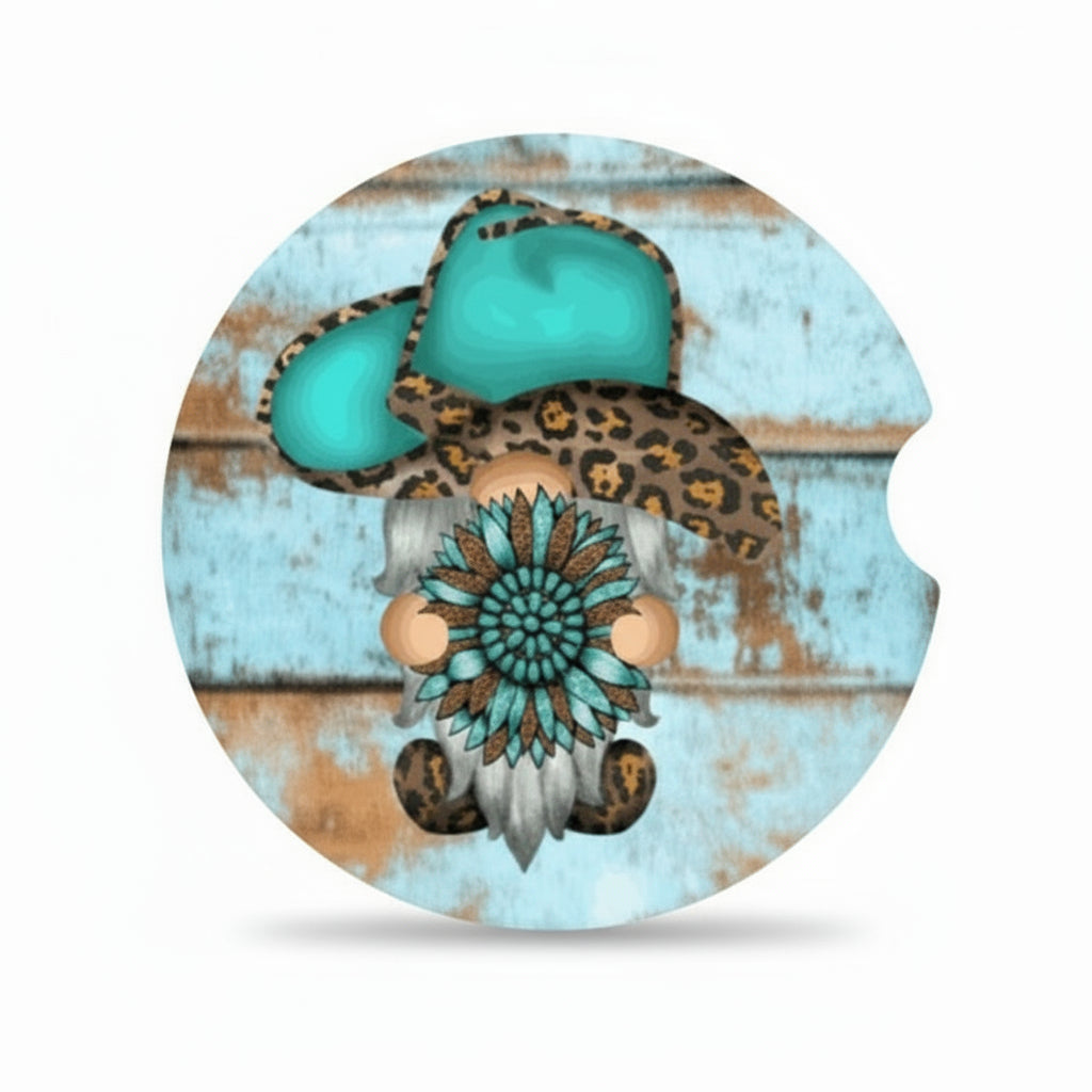 Cowboy Gnome Car Coaster My Simple Creations 