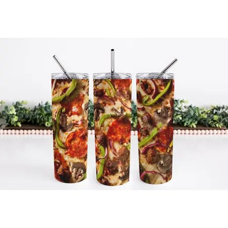 Deluxe Pizza Skinny Tumbler My Simple Creations 