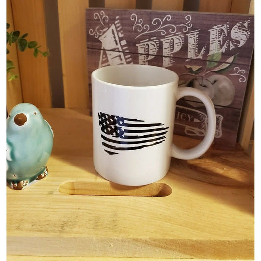 Distress American Flag Coffee Mug My Simple Creations 