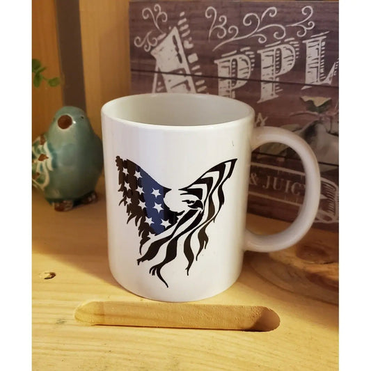 Distress Eagle/Flag Coffee Mug My Simple Creations 